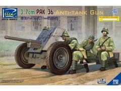 Riich-Models maketa-miniatura German 3.7cm Pak 36 Anti-Tank Gun w/Metal gun barrel • maketa-miniatura 1:35 artilerija • Level 3