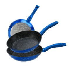 Northix Set s ponvami - 3 kosi - non stick - moder 