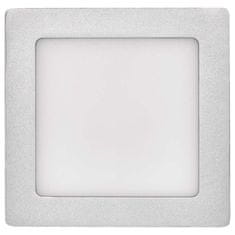 Emos LED panel nadometni, kvadratni, srebrn, 12,5W, nevtralno bela 