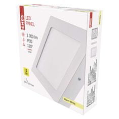 Emos LED panel nadometni, kvadratni, 12,5W, toplo bela