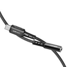 AceFast Adapter USB-C to mini jack 3,5mm Acefast C1-07 18cm (black)
