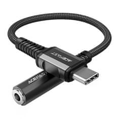 AceFast Adapter USB-C to mini jack 3,5mm Acefast C1-07 18cm (black)