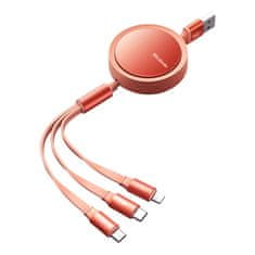 slomart mcdodo usb kabel ca-7252 3v1 zložljiv 1,2 m (oranžna)