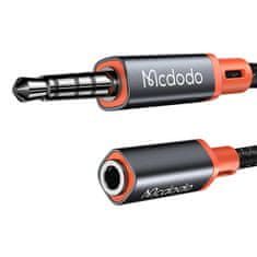 slomart mcdodo mini jack 3,5 mm podaljšek ca-0800, 1,2 m (črn)