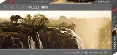 Heye Panoramska sestavljanka Slon (Viktorijini slapovi, Zambija) 1000 kosov