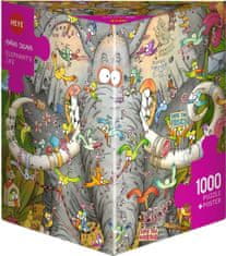 Heye Puzzle Slonovo življenje 1000 kosov