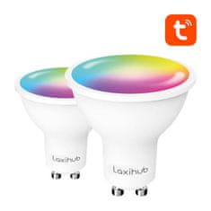 slomart Pametna LED žarnica laxihub lagu10s wifi bluetooth tuya (2 kosa)