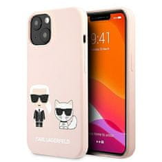 Karl Lagerfeld Karl Lagerfeld Slilicone Karl &amp; Choupette Magsafe - ohišje za iPhone 13 (roza)