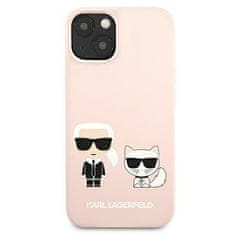 Karl Lagerfeld Karl Lagerfeld Slilicone Karl &amp; Choupette Magsafe - ohišje za iPhone 13 (roza)