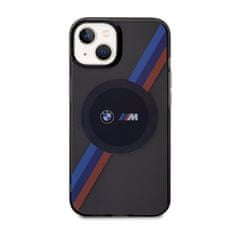 NEW BMW Tricolor Stripes MagSafe - ohišje za iPhone 14 (sivo)