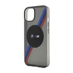 NEW BMW Tricolor Stripes MagSafe - ohišje za iPhone 14 (sivo)