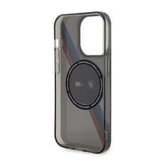 NEW BMW MagSafe - ohišje za iPhone 14 Pro s tribarvnimi črtami (sivo)