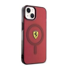 NEW Ferrari prozorno ohišje MagSafe - iPhone 14 (rdeče)