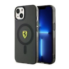 NEW Ferrari prozorno ohišje MagSafe - iPhone 14 Plus (črno)