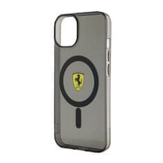 NEW Ferrari prozorno ohišje MagSafe - iPhone 14 (črno)