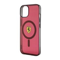 NEW Ferrari prozorno ohišje MagSafe - iPhone 14 (rdeče)
