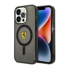 NEW Ferrari prozorno ohišje MagSafe - iPhone 14 Pro Max (črno)
