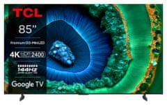 TCL 85C955 4K UHD QLED QD-Mini LED televizor, Google TV