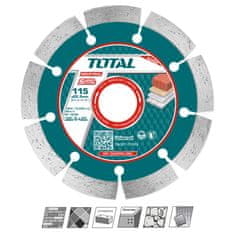 Total Diamantna rezalna plošča 115mm, serija INDUSTRIAL (TAC21111512)