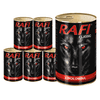 Rafi Classic mokra pasja hrana z govedino set 6 x 1240 g