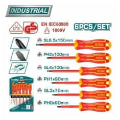 Total 6-delni set izoliranih izvijačev, serija INDUSTRIAL (THTIS566)