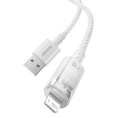 BASEUS Opleten kabel za iPhone Explorer Series USB - Lightning 2,4A 2 m, bel