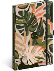 Dnevnik 2024: Džungla - tedensko, 13 × 21 cm