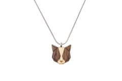 BeWooden ženske dřevěný obesek na vratu Grey Cat Pendant univerzalna