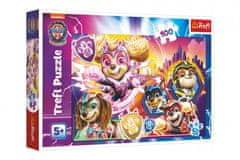 Trefl Sestavljanka Spoznajte mogočne kužke Paw Patrol / Paw Patrol 100 kosov 41x27,5cm v škatli 29x19cm