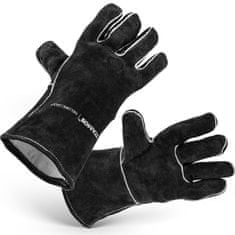 NEW Zaščitne usnjene rokavice za varjenje MIG MMA TIG črne - velikost XL