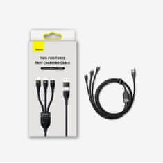 NEW Kabel 4v1 USB+USB-C za USB-C / iPhone Lightning / micro USB 1,2 m - moder