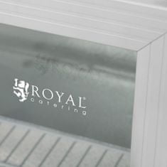 Royal Catering Jeklena vitrina hladilnika za pijačo 54 l črna
