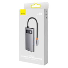 Noah Priključna postaja Metal Gleam Series HUB 4v1 USB-C 3xUSB 3.2 RJ45