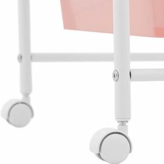 NEW Frizerski voziček kopalnica pomočnik 4 predali 36 x 32 x 76 cm - roza bela