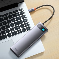 Noah Večnamenski HUB 12v1 USB-C HDMI DP USB-C minijack 3,5 mm RJ45 SD