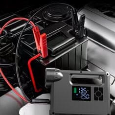 Choetech Avtomobilski zaganjalnik 4v1 + powerbank 8000 mAh + kompresor + LED svetilka - črna