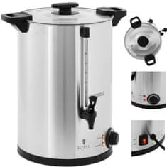 Royal Catering Dvojni stenski grelnik vode 16,5 L 2500 W srebrn