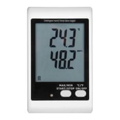 Miramarket Termohigrometer za beleženje temperature in vlage območje 0 - 100% -35 - 70deg;C USB