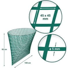 Wiesenfield Mreža za seno v balah listi očesa 45 x 45 mm 160 x 160 x 180 cm