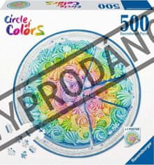 Ravensburger Okrogla sestavljanka Krog barv: mavrična torta 500 kosov