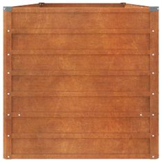 Vidaxl Vrtna visoka greda rusty 240x80x77 cm corten jeklo