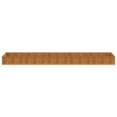 Vidaxl Vrtna visoka greda 482x100x36 cm corten jeklo