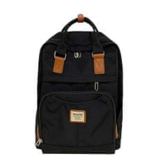 Dollcini eleganten nahrbtnik, modni nahrbtnik, dnevna/potovalna/študentska torba, črna mešanica
