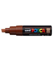Uni-ball Posca akrilni marker PC-8K, 8 mm, rjave barve (s široko rezano konico)