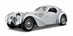 BBurago 1:24 Bugatti Atlantic srebrn