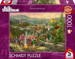 Schmidt Puzzle Mala čarovnica Bibi: Zbiranje malih čarovnic 1000 kosov