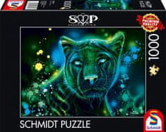 Schmidt Puzzle Neon: Panther 1000 kosov