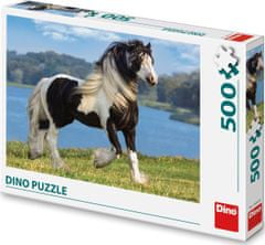 Dino Puzzle Črno-beli konj 500 kosov