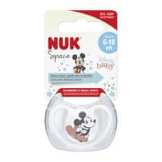 Nuk Dojenček Space Disney Mickey v škatli, bel, 6-18m