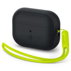 slomart spigen silikonski trak za apple airpods pro 1 / 2 black/phantom green